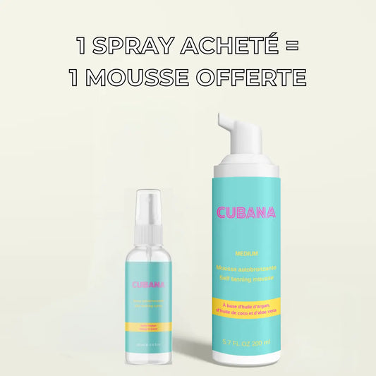 Spray autobronzant + Mousse OFFERTE